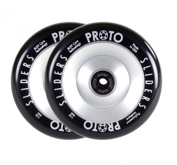 Колеса Proto Full Core Slider Wheel 2-Pack (Black/Silver), фото номер 1