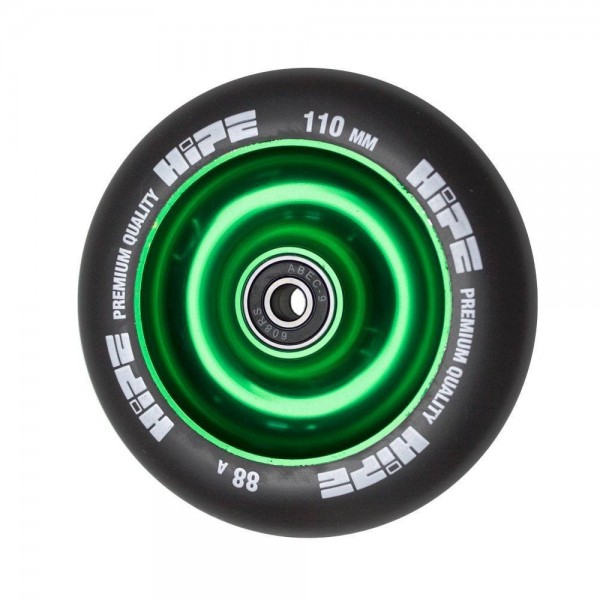 Колесо HIPE Solid 110 мм зеленый/черный, фото номер 1