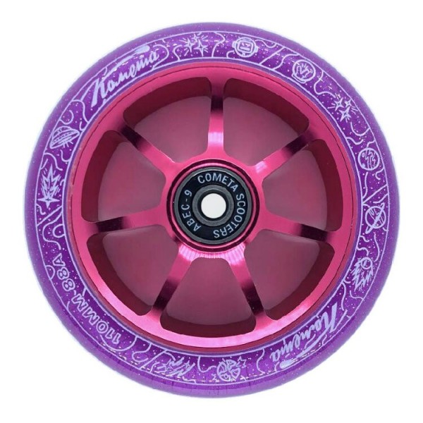 Колесо Комета Старт Фиолетовый с блёстками / Нео розовый, фото номер 1