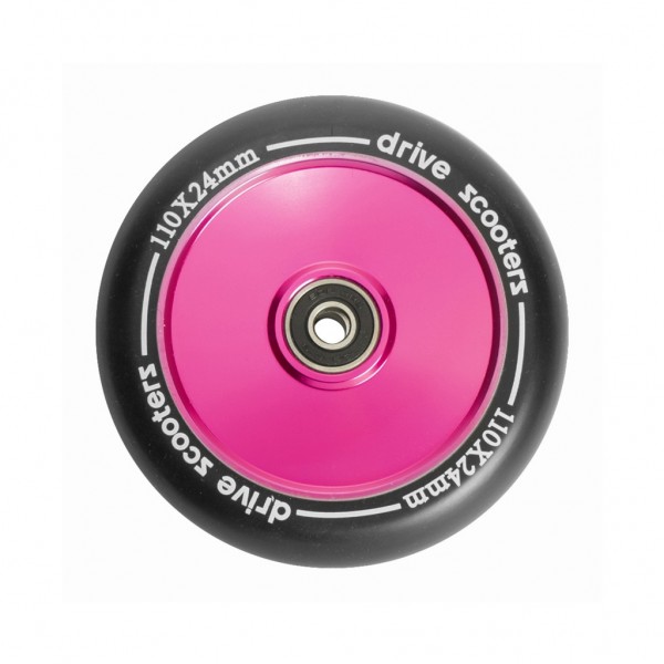 Колесо для самоката Drive Scooters Soul 110mm black/pink, фото номер 1