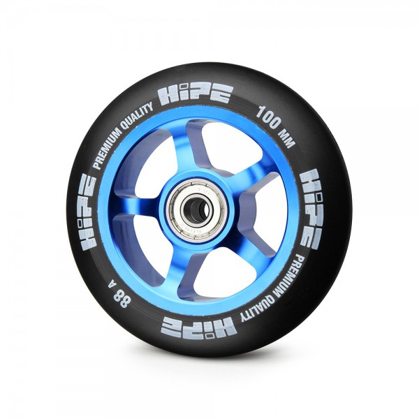 Колесо HIPE 5Spoke 100 мм синий/чёрный, фото номер 1