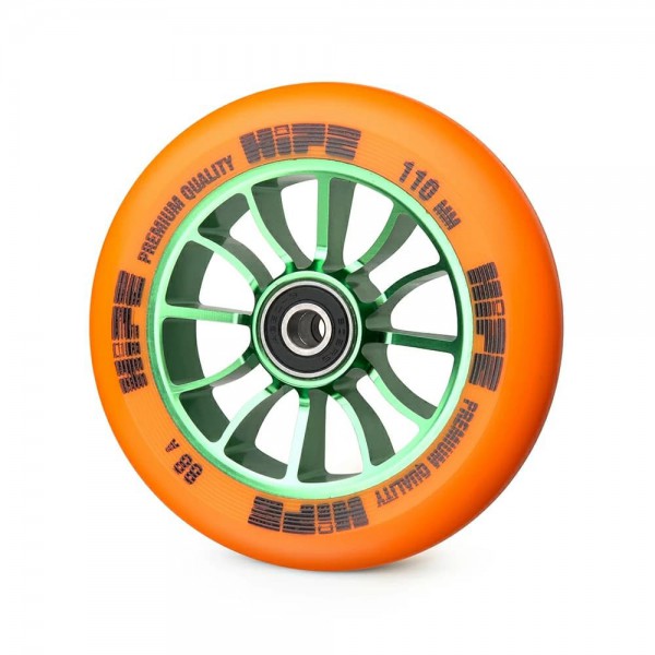 Колесо Hipe H01 110мм green/orange, фото номер 1