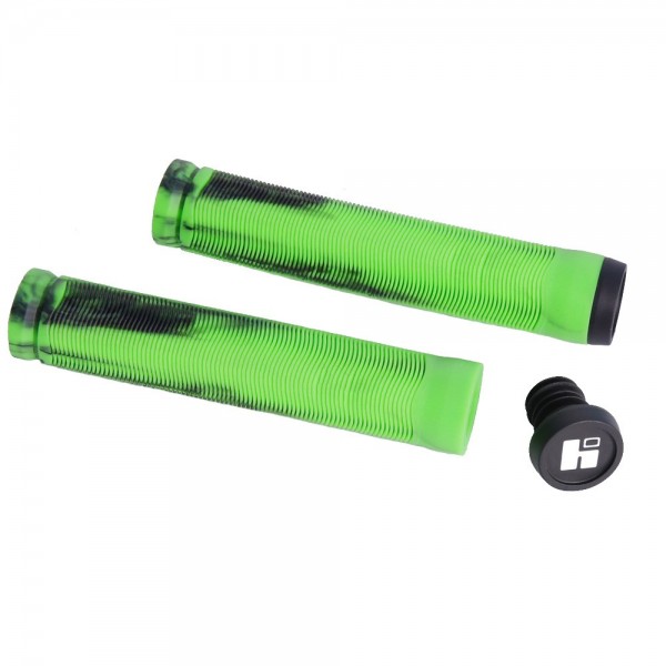 Грипсы HIPE H4 Duo, 155mm чёрно/зелёный, фото номер 1