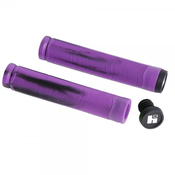 Грипсы HIPE H4 Duo, 155mm чёрно/фиолетовый, фото номер 1