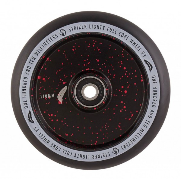 Колесо Striker Lighty Full Core V3 110mm Black Red, фото номер 1