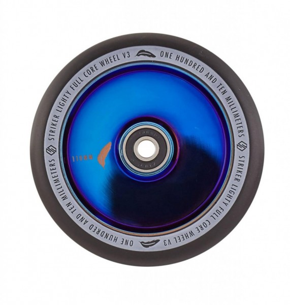 Колесо Striker Lighty Full Core V3 110mm Blue/Chrome, фото номер 1