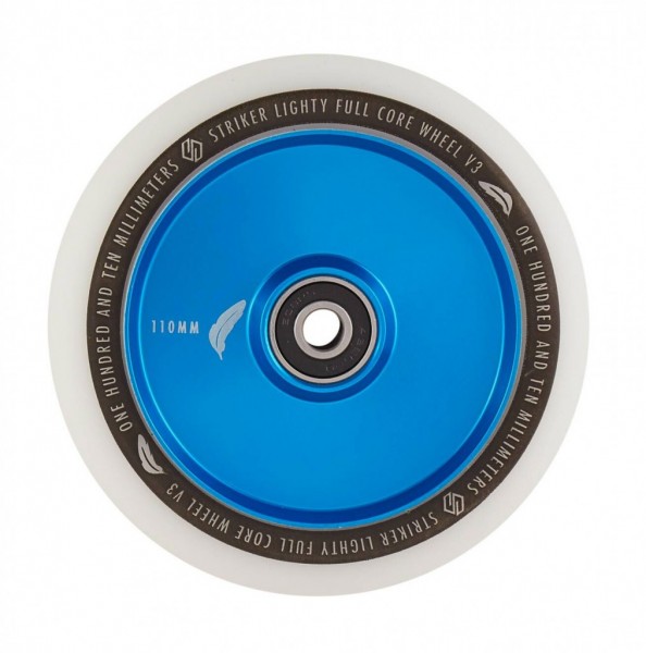 Колесо Striker Lighty Full Core V3 110mm White/Blue, фото номер 1