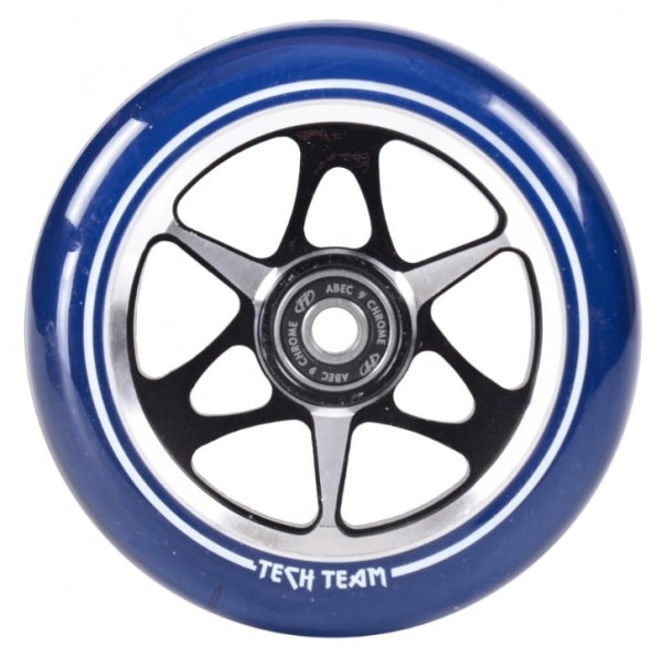 Колесо для самоката Tech Team X-Treme KL 110 мм transparent blue, фото номер 1