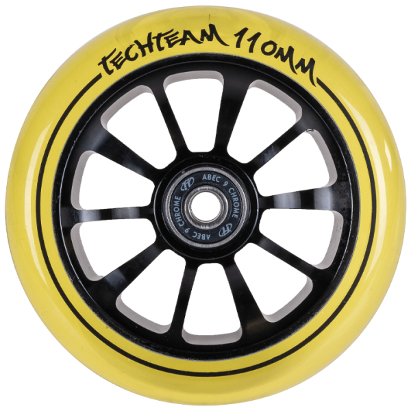 Колесо для самоката Tech Team X-Treme Winner 110 мм yellow transparent, фото номер 1
