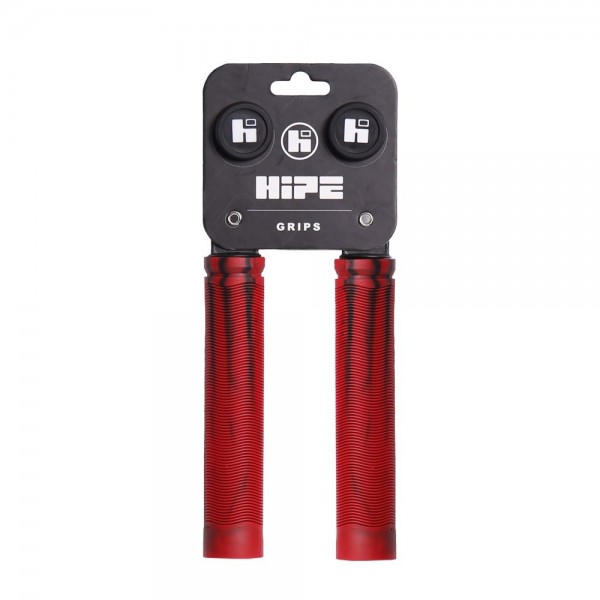 Грипсы HIPE H4 Duo, 155mm чёрно/красный, фото номер 2