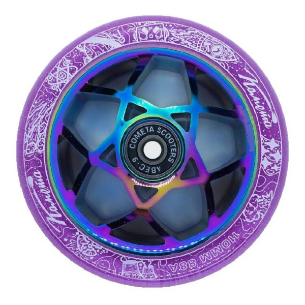 Колесо Комета Атом Фиолетовый с блёстками / Неохром, фото номер 1