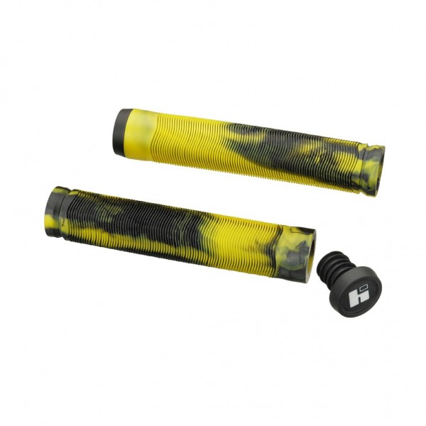 Грипсы HIPE H4 Duo, 155 мм чёрно/желтые, фото номер 1