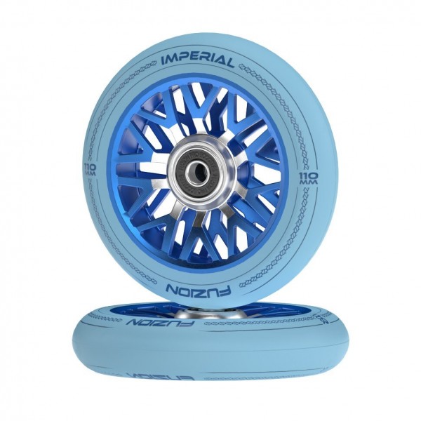 Колеса Fuzion Imperial 110 mm Wheel (pair) - Baby Blue / Blue, фото номер 3