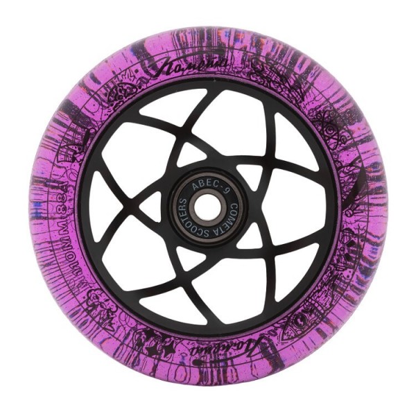 Колесо д/сам. Комета Атом Фиолетовый с блёстками / Черный, фото номер 1