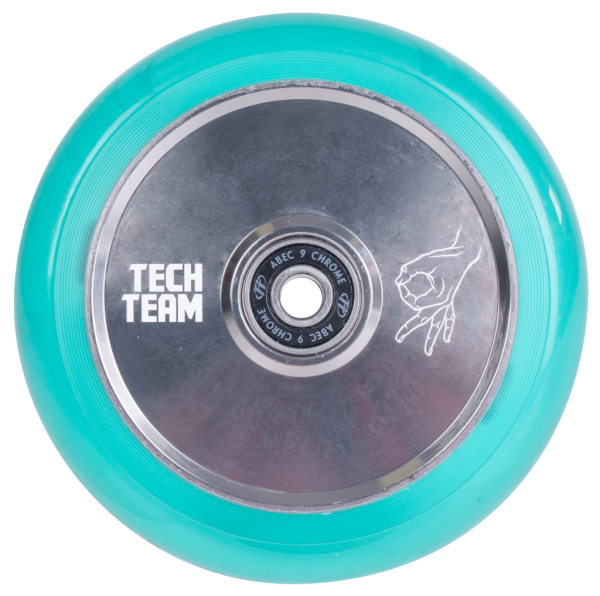 Колесо для самоката Tech Team X-Treme TH transparent seablue, фото номер 1