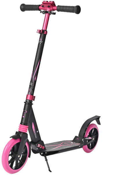 Прогулочный самокат Tech Team City Scooter 2022 Pink, фото номер 1