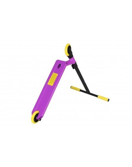 Трюковой самокат ATEOX JUMP фиолетовый/жёлтый, фото номер 2
