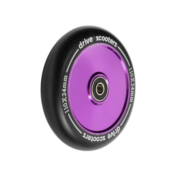Колесо для самоката Drive Scooters Soul 110mm black/purple, фото номер 2
