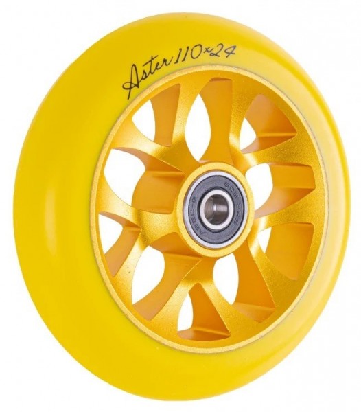 Колесо для самоката Tech Team X-Treme Aster 110 мм yellow, фото номер 2