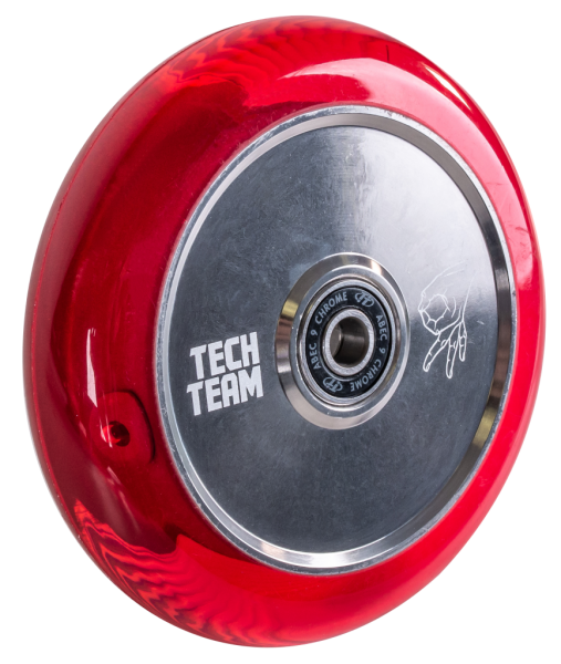 Колесо для самоката Tech Team X-Treme 110 мм TH transparent pink, фото номер 2