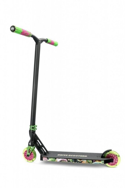 Трюковой самокат Drive Scooters Kozlina black / green / pink, фото номер 2