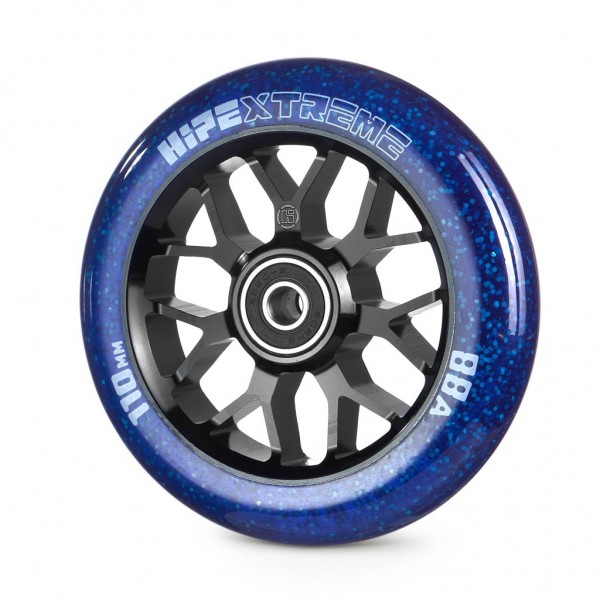 Колесо для самоката HIPExtreme Neon Flakes 110 black / blue, фото номер 1