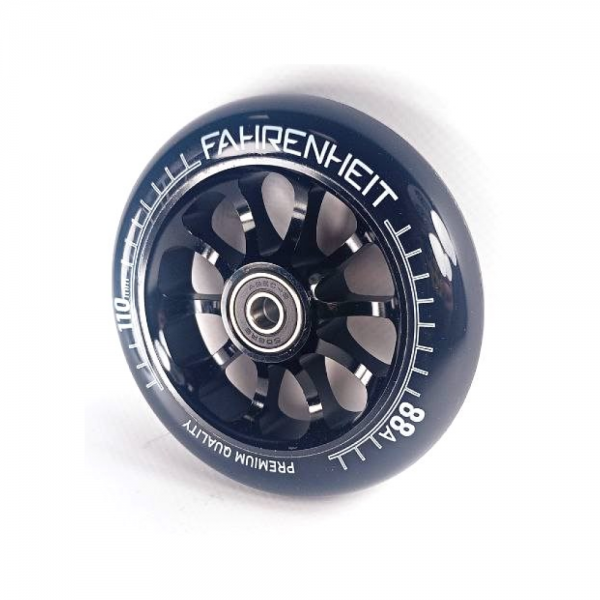 Колесо для самоката Fahrenheit 10-Spoked 110 black, фото номер 1