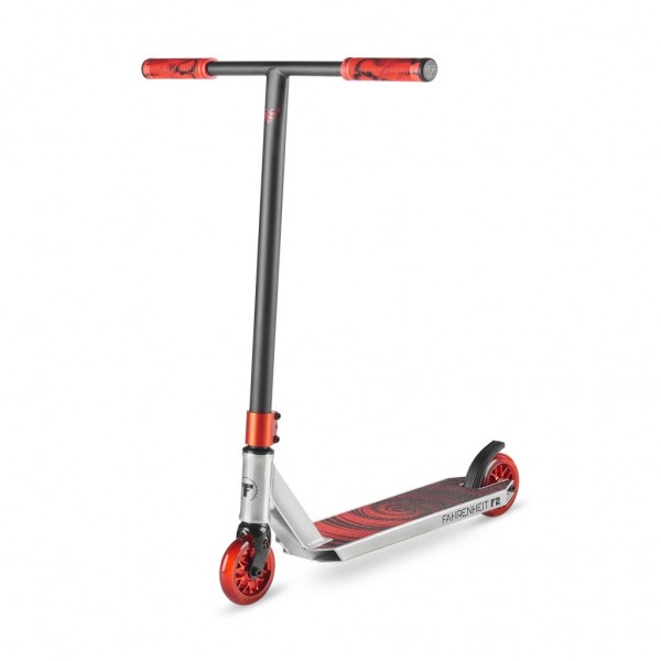 Трюковой самокат Fahrenheit F2 black / silver / red, фото номер 1